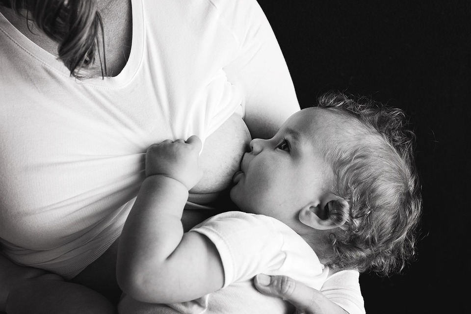 succión del bebé y alimentación del bebé lactancia materna